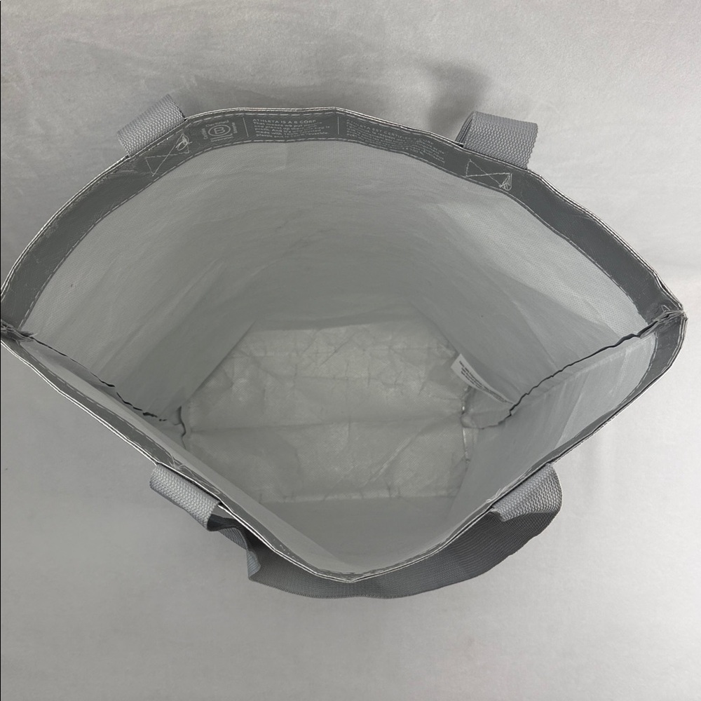 Athleta Silver Metallic Logo Tote - Picture 4 of 6